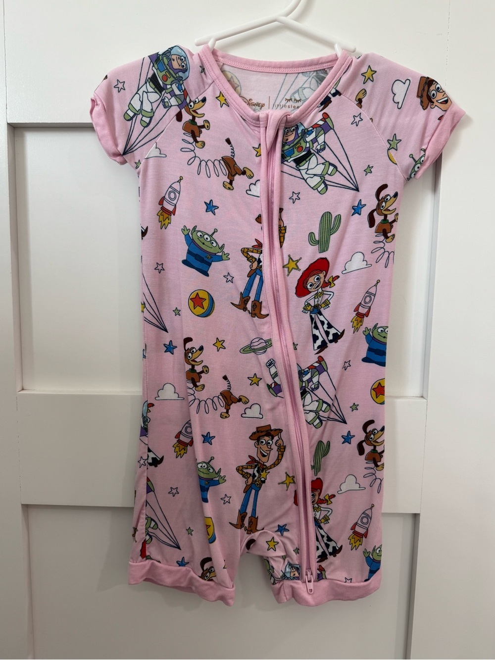 Little Sleepies Disney Pixar Toy Story Pink Shorty size 18-24 months